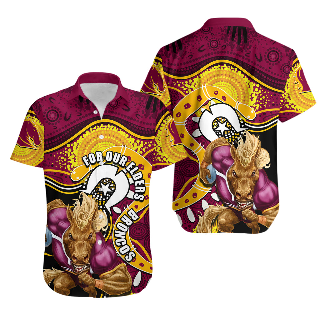 Broncos Mascot NRL Hawaiian Shirt NAIDOC - Vibe Hoodie Shop