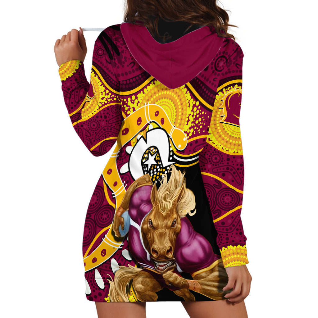 Broncos Mascot NRL Hoodie Dress NAIDOC - Vibe Hoodie Shop