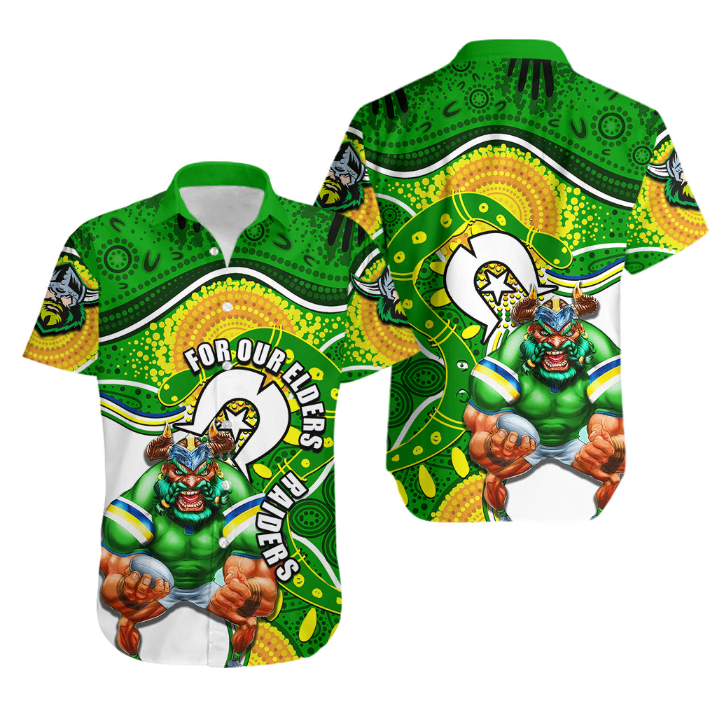 Raiders Mascot NRL Hawaiian Shirt NAIDOC - Vibe Hoodie Shop