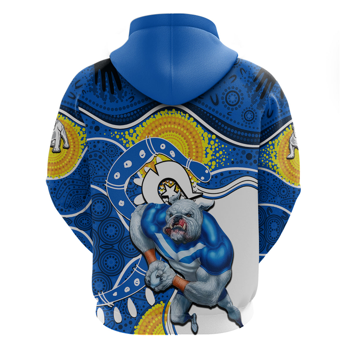 Bulldogs Mascot NRL Hoodie NAIDOC LT6 - Vibe Hoodie Shop