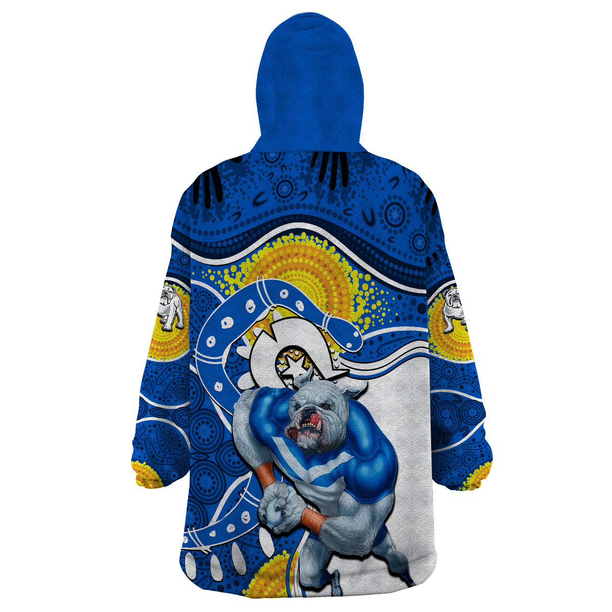 Bulldogs Mascot NRL Wearable Blanket Hoodie NAIDOC - Vibe Hoodie Shop