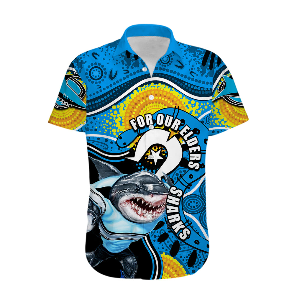 Sharks Mascot NRL Hawaiian Shirt NAIDOC - Vibe Hoodie Shop