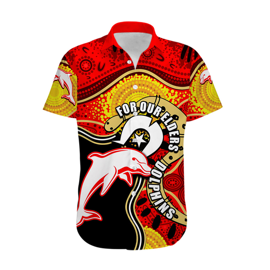 Dolphins Mascot NRL Hawaiian Shirt NAIDOC - Vibe Hoodie Shop
