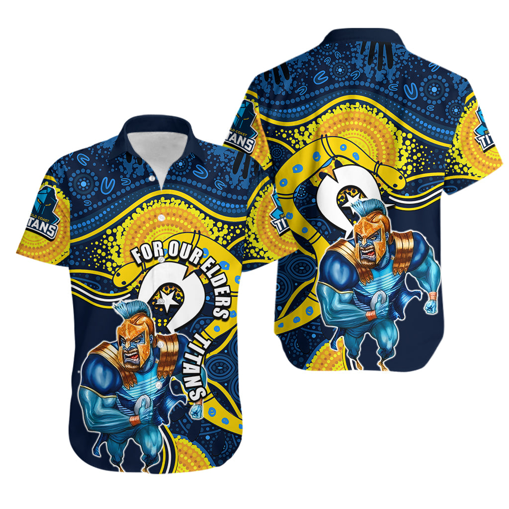 Titans Mascot NRL Hawaiian Shirt NAIDOC - Vibe Hoodie Shop