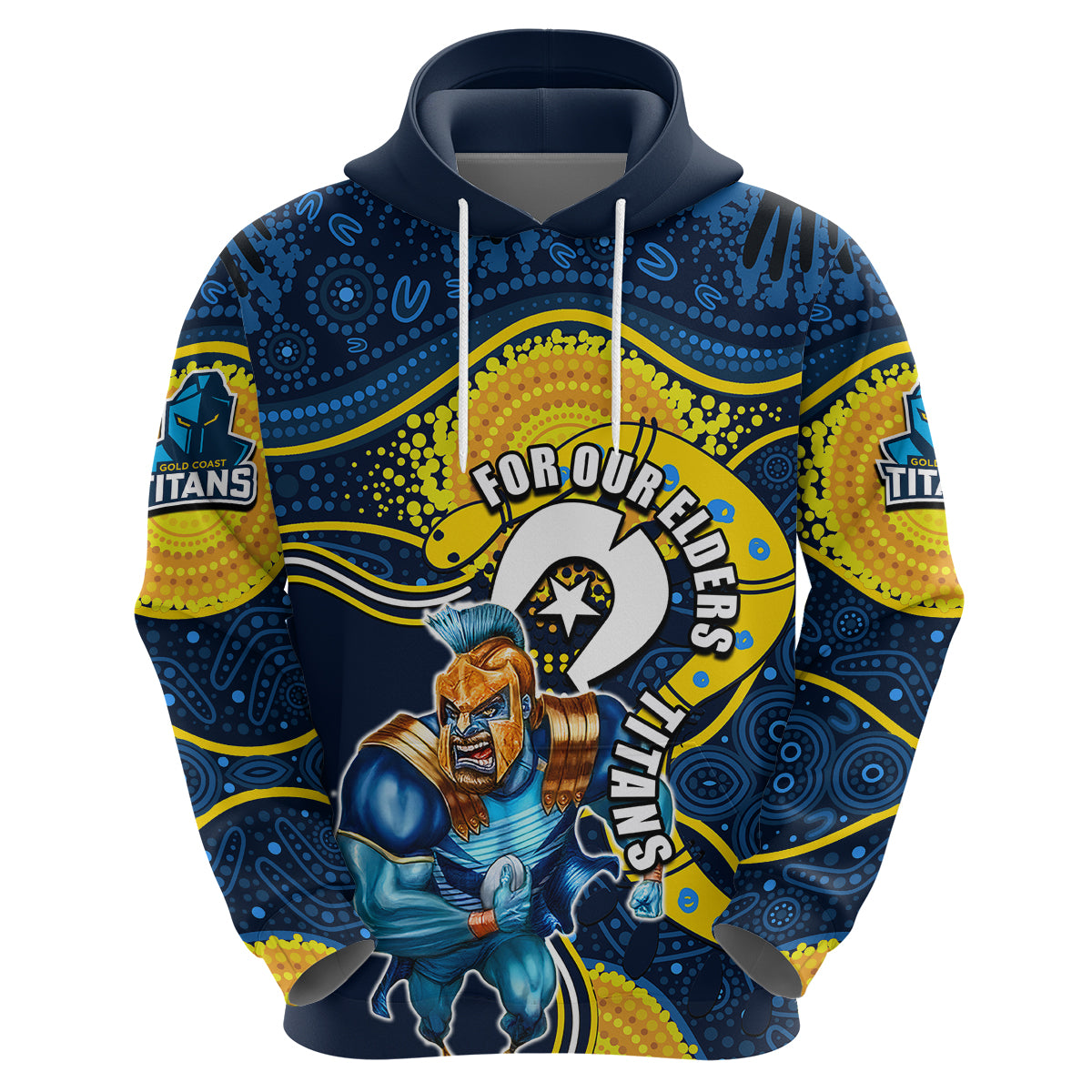 Titans Mascot NRL Hoodie NAIDOC LT6 - Vibe Hoodie Shop