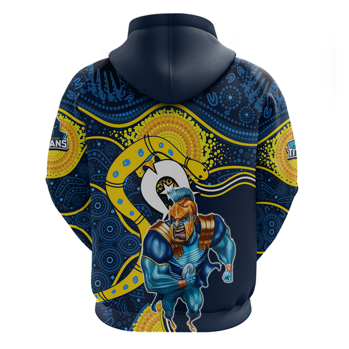 Titans Mascot NRL Hoodie NAIDOC LT6 - Vibe Hoodie Shop