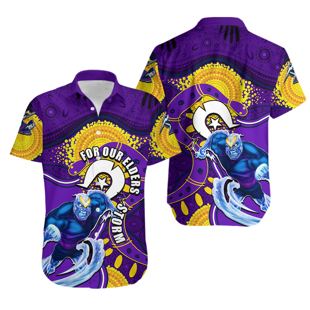 Storm Mascot NRL Hawaiian Shirt NAIDOC - Vibe Hoodie Shop