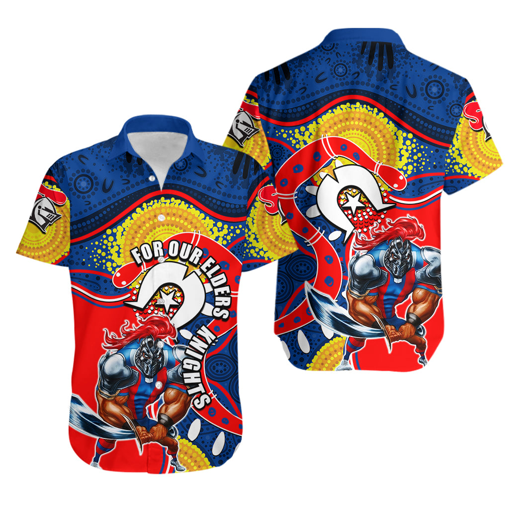 Knights Mascot NRL Hawaiian Shirt NAIDOC - Vibe Hoodie Shop