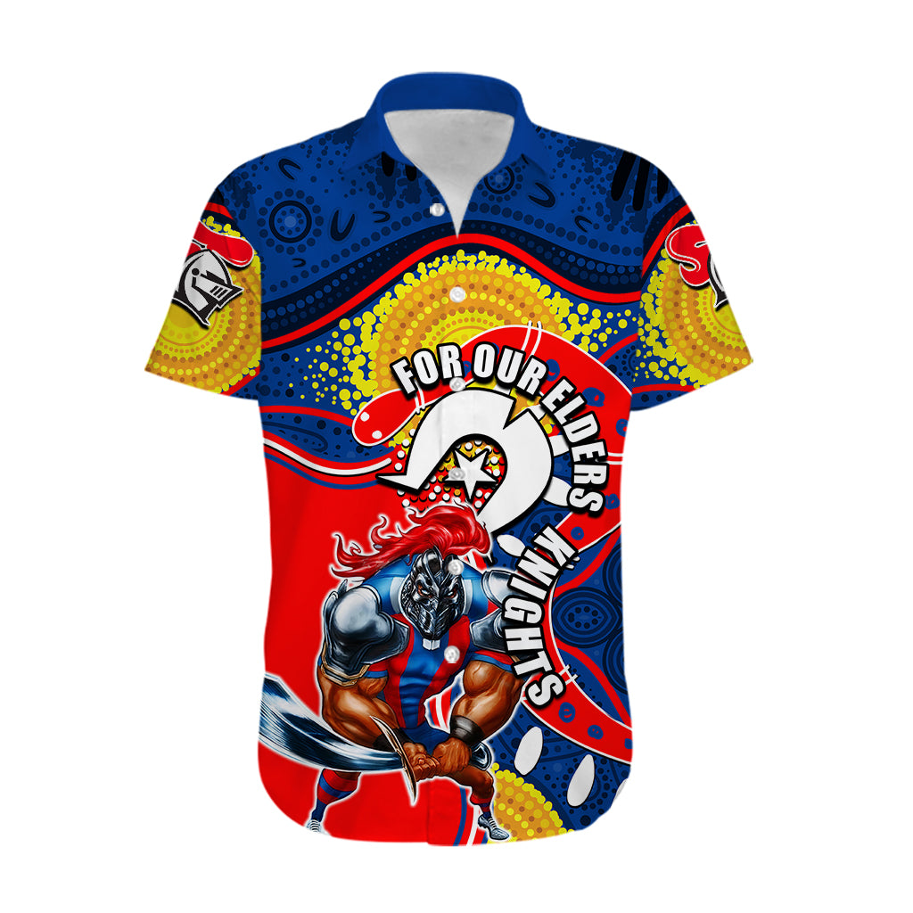 Knights Mascot NRL Hawaiian Shirt NAIDOC - Vibe Hoodie Shop