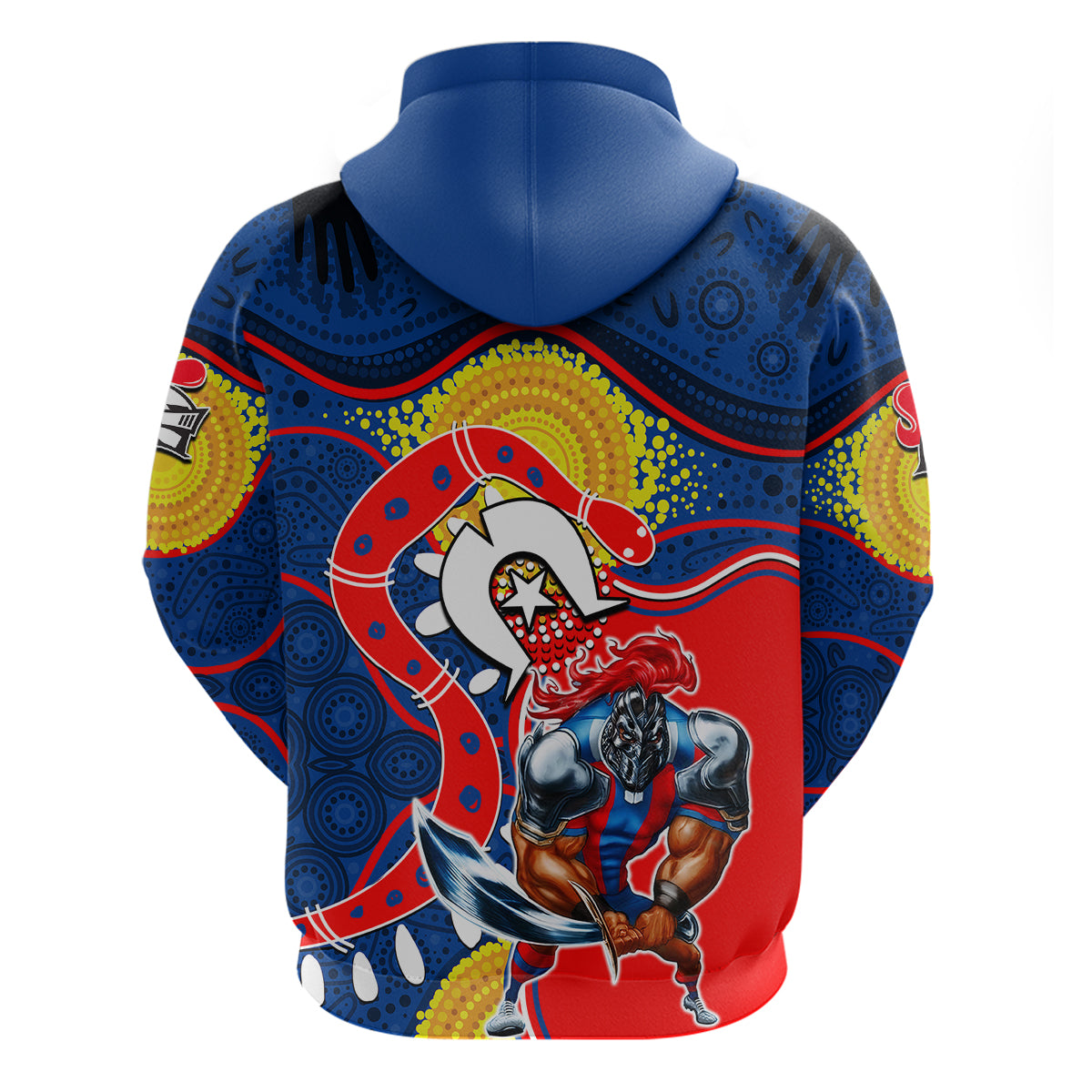 Knights Mascot NRL Hoodie NAIDOC LT6 - Vibe Hoodie Shop