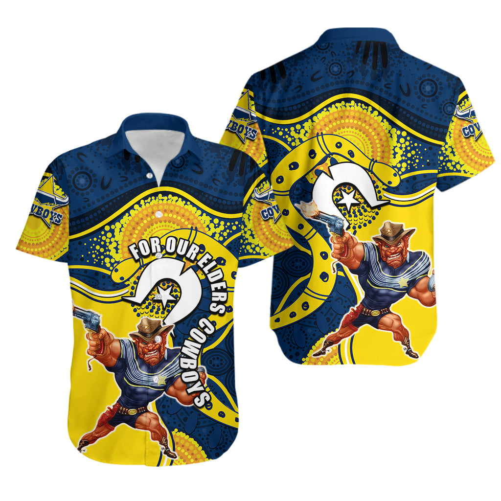 Cowboys Mascot NRL Hawaiian Shirt NAIDOC - Vibe Hoodie Shop