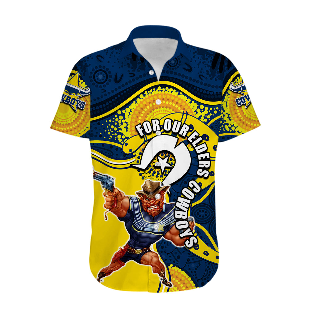 Cowboys Mascot NRL Hawaiian Shirt NAIDOC - Vibe Hoodie Shop