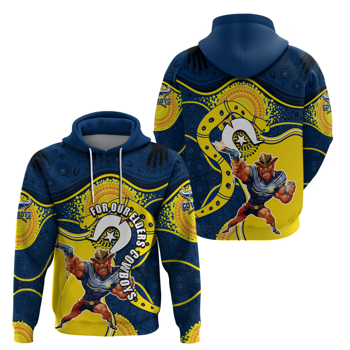 Cowboys Mascot NRL Hoodie NAIDOC LT6 - Vibe Hoodie Shop