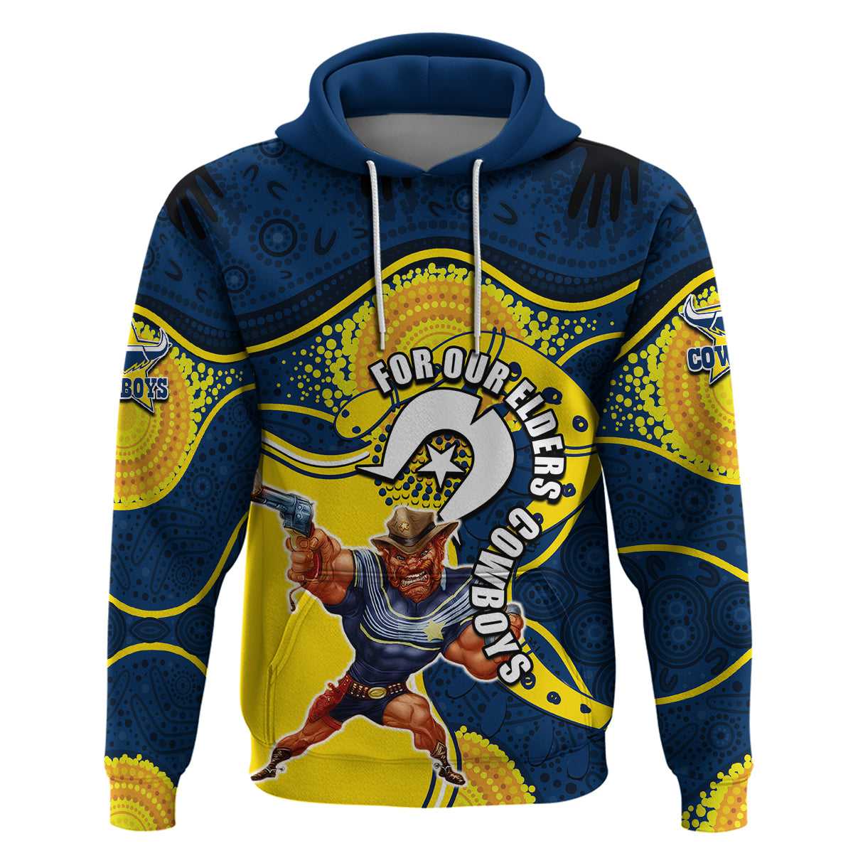 Cowboys Mascot NRL Hoodie NAIDOC LT6 - Vibe Hoodie Shop