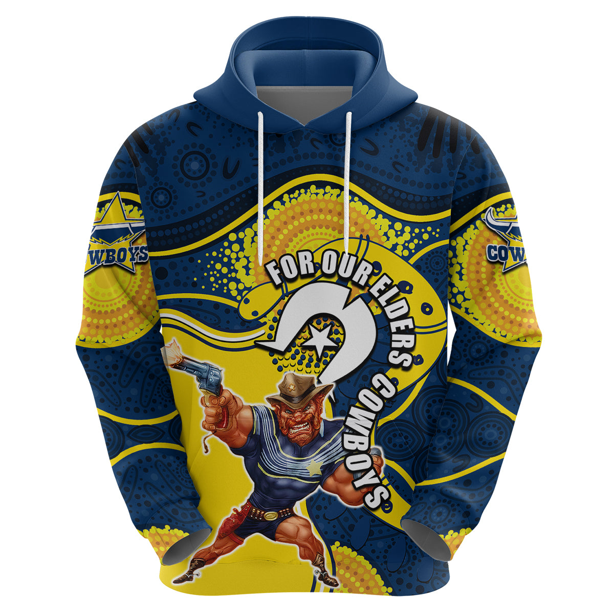Cowboys Mascot NRL Hoodie NAIDOC LT6 - Vibe Hoodie Shop