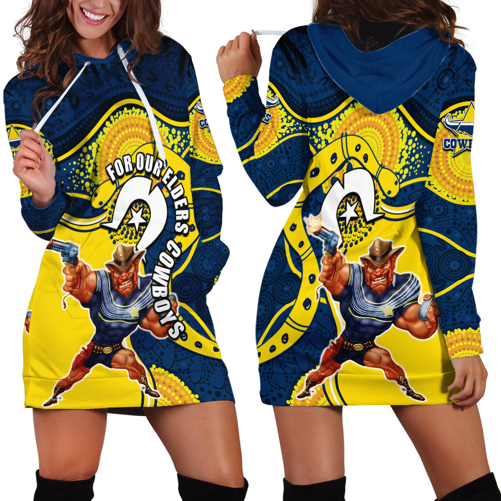 Cowboys Mascot NRL Hoodie Dress NAIDOC - Vibe Hoodie Shop