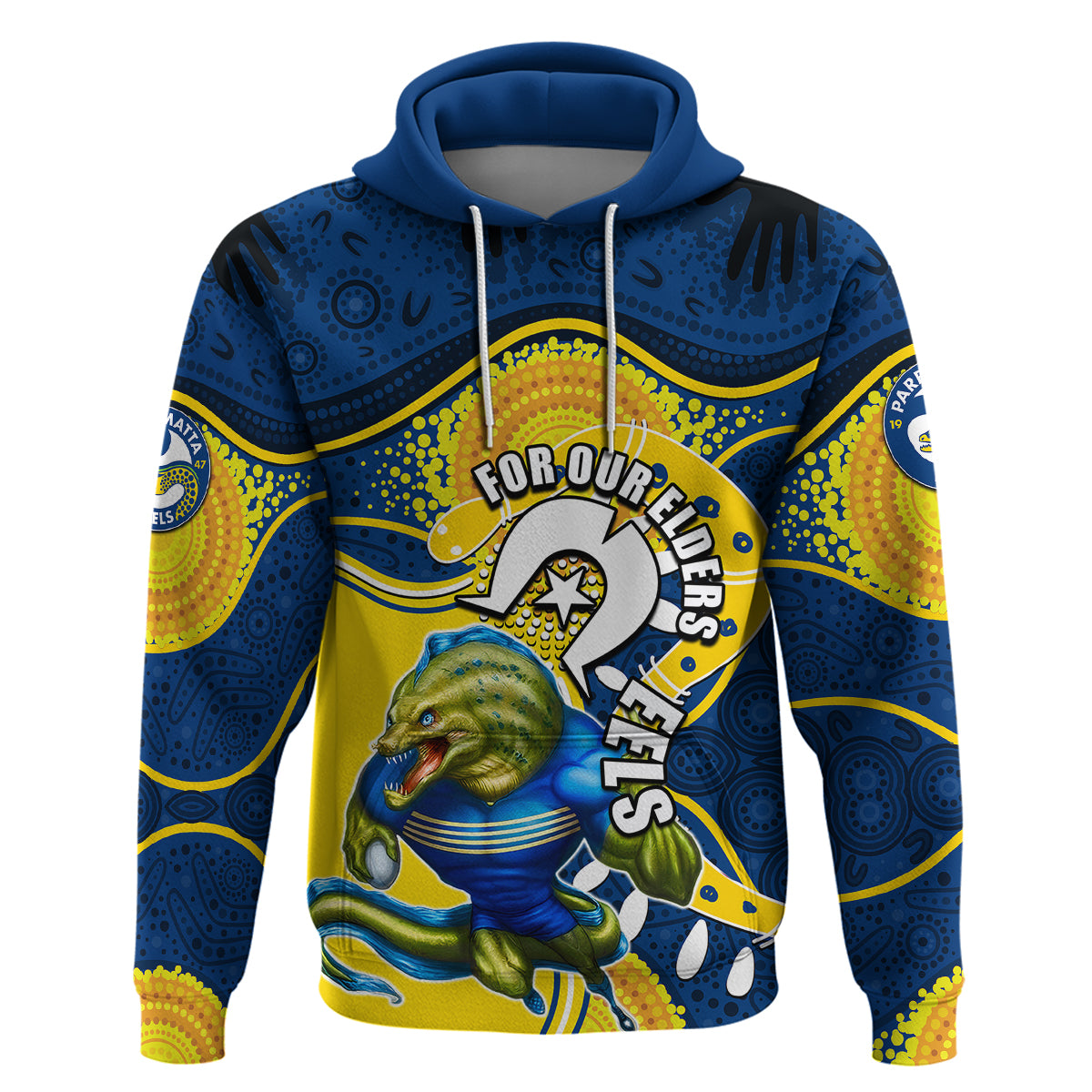 Eels Mascot NRL Hoodie NAIDOC LT6 - Vibe Hoodie Shop
