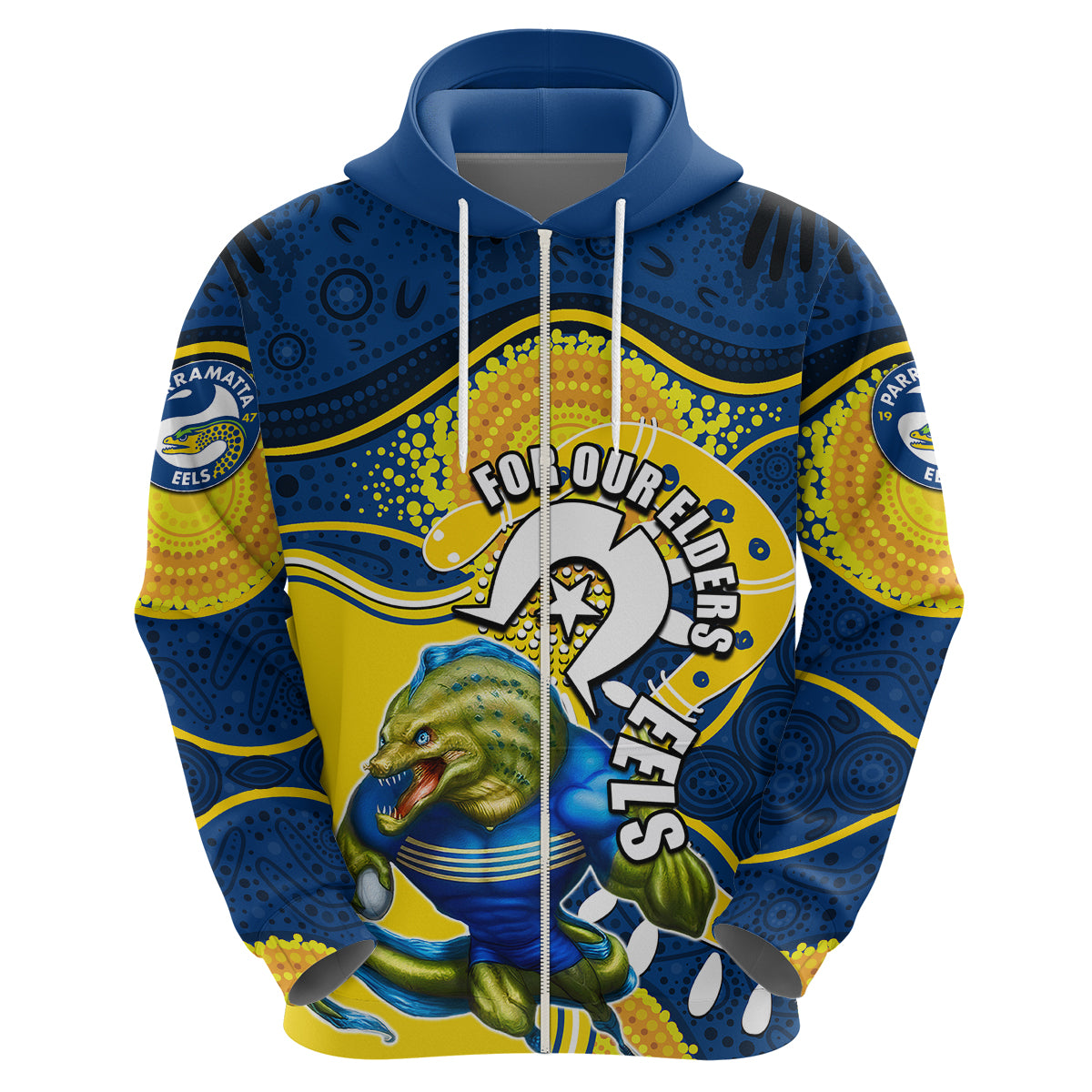 Eels Mascot NRL Hoodie NAIDOC LT6 - Vibe Hoodie Shop