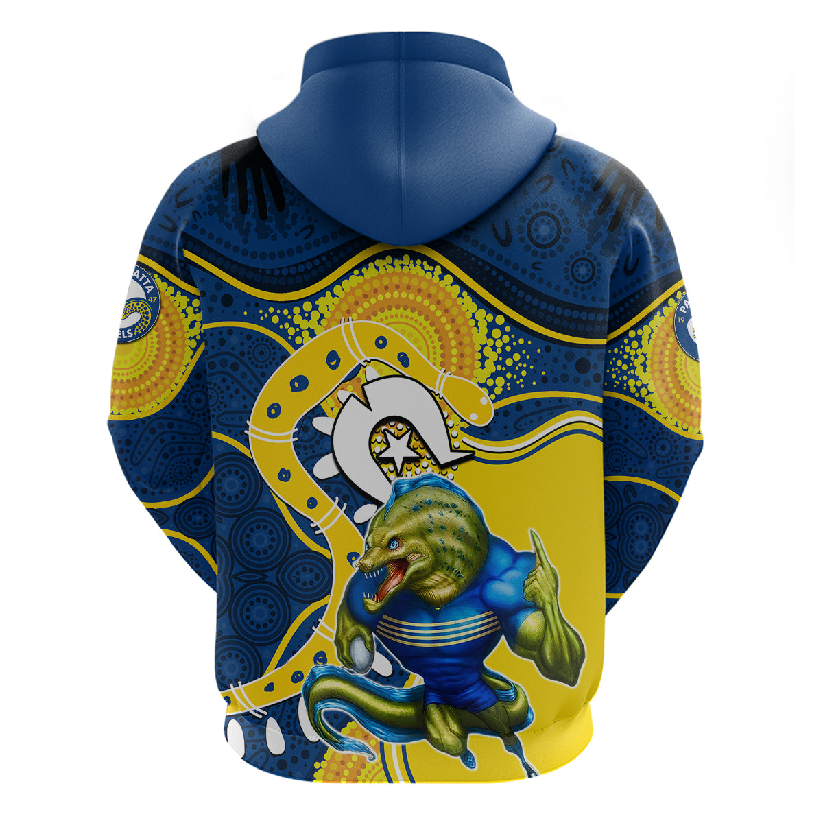 Eels Mascot NRL Hoodie NAIDOC LT6 - Vibe Hoodie Shop