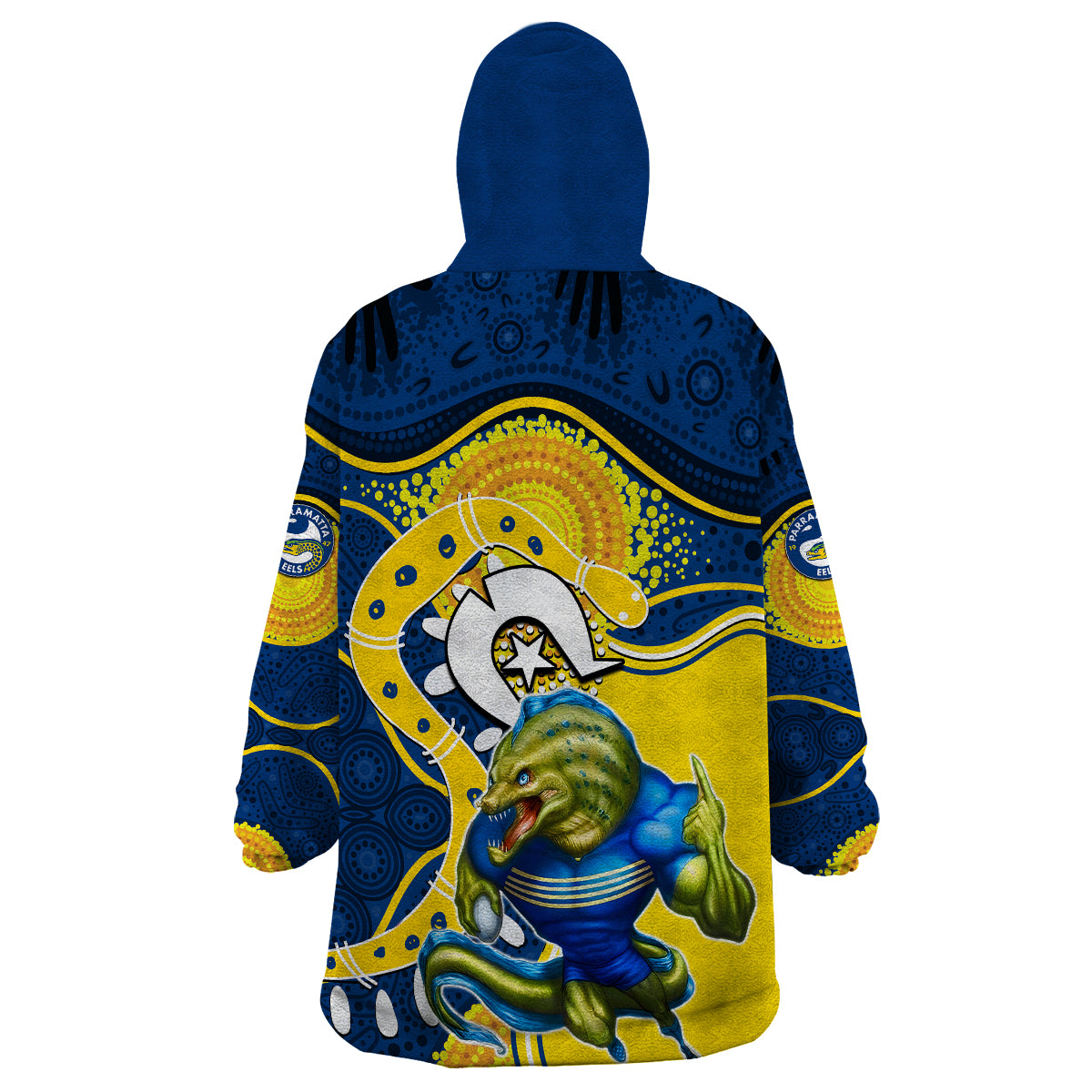 Eels Mascot NRL Wearable Blanket Hoodie NAIDOC - Vibe Hoodie Shop