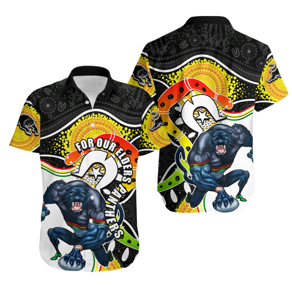 Panthers Mascot NRL Hawaiian Shirt NAIDOC - Vibe Hoodie Shop