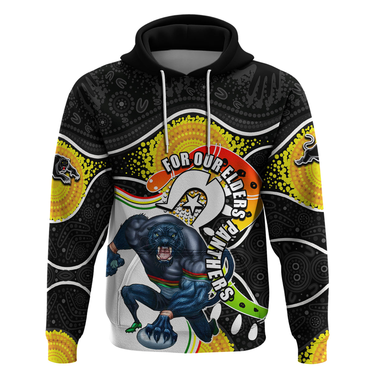 Panthers Mascot NRL Hoodie NAIDOC LT6 - Vibe Hoodie Shop