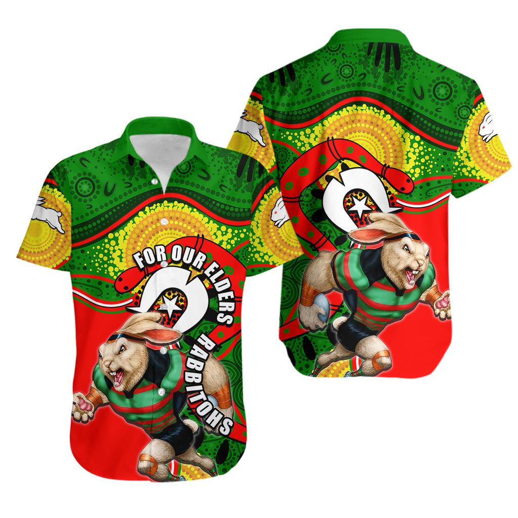 Rabbitohs Mascot NRL Hawaiian Shirt NAIDOC - Vibe Hoodie Shop