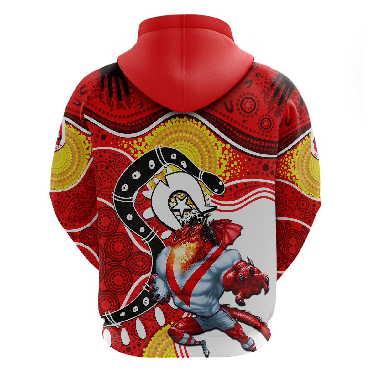 Dragons Mascot NRL Hoodie NAIDOC LT6 - Vibe Hoodie Shop