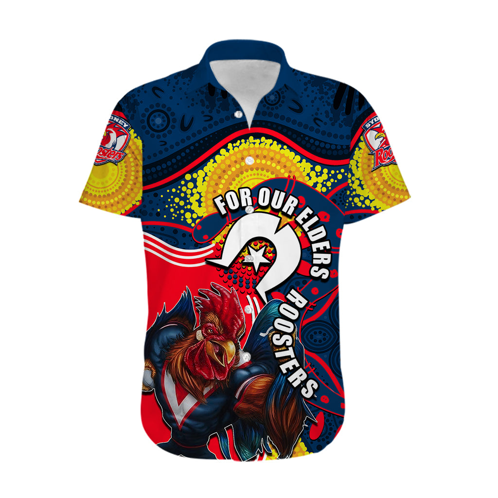 Roosters Mascot NRL Hawaiian Shirt NAIDOC - Vibe Hoodie Shop
