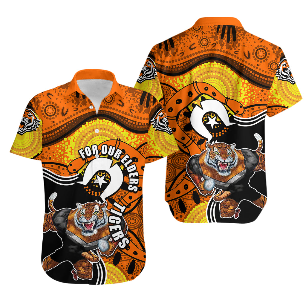 Tigers Mascot NRL Hawaiian Shirt NAIDOC - Vibe Hoodie Shop