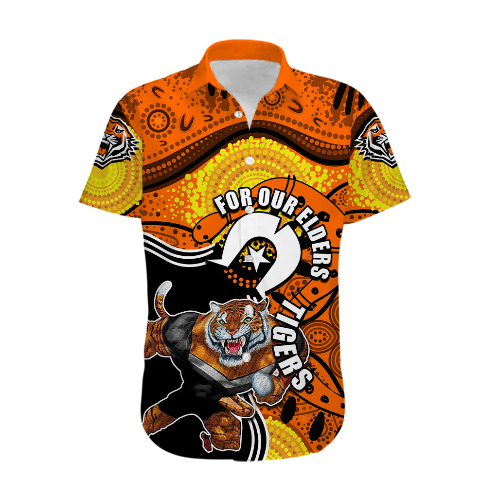 Tigers Mascot NRL Hawaiian Shirt NAIDOC - Vibe Hoodie Shop