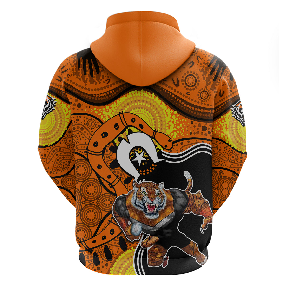 Tigers Mascot NRL Hoodie NAIDOC LT6 - Vibe Hoodie Shop