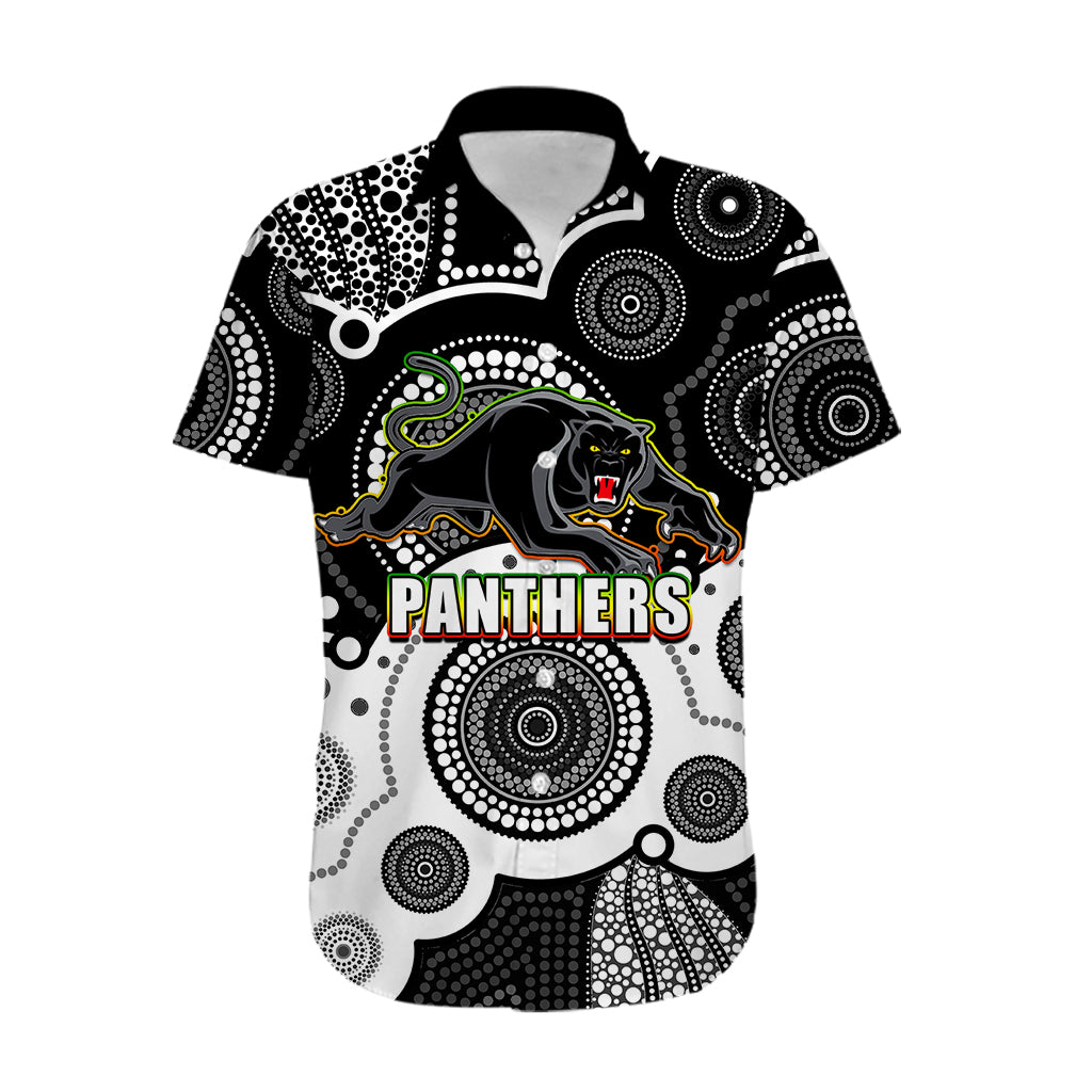 (Custom Personalised And Number) Panthers NRL Hawaiian Shirt Aboriginal Patterns - Vibe Hoodie Shop