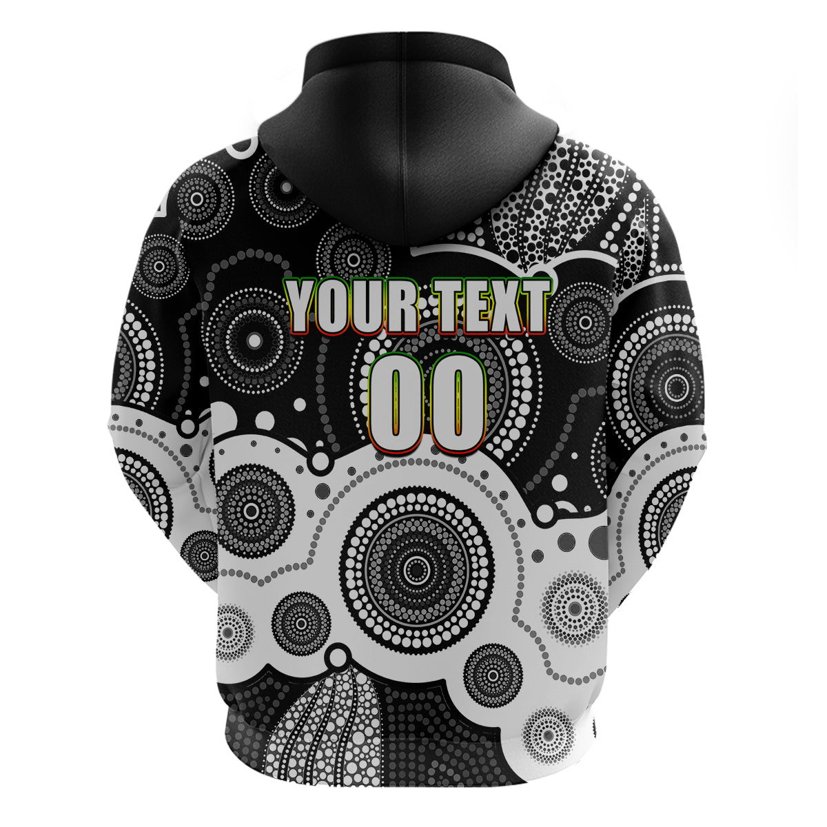 (Custom Personalised And Number) Panthers NRL Hoodie Aboriginal Patterns LT6 - Vibe Hoodie Shop