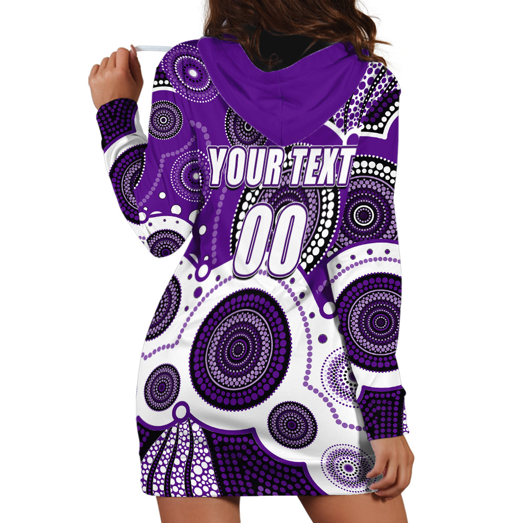 (Custom Personalised And Number) STORM NRL Hoodie Dress Aboriginal Patterns - Vibe Hoodie Shop