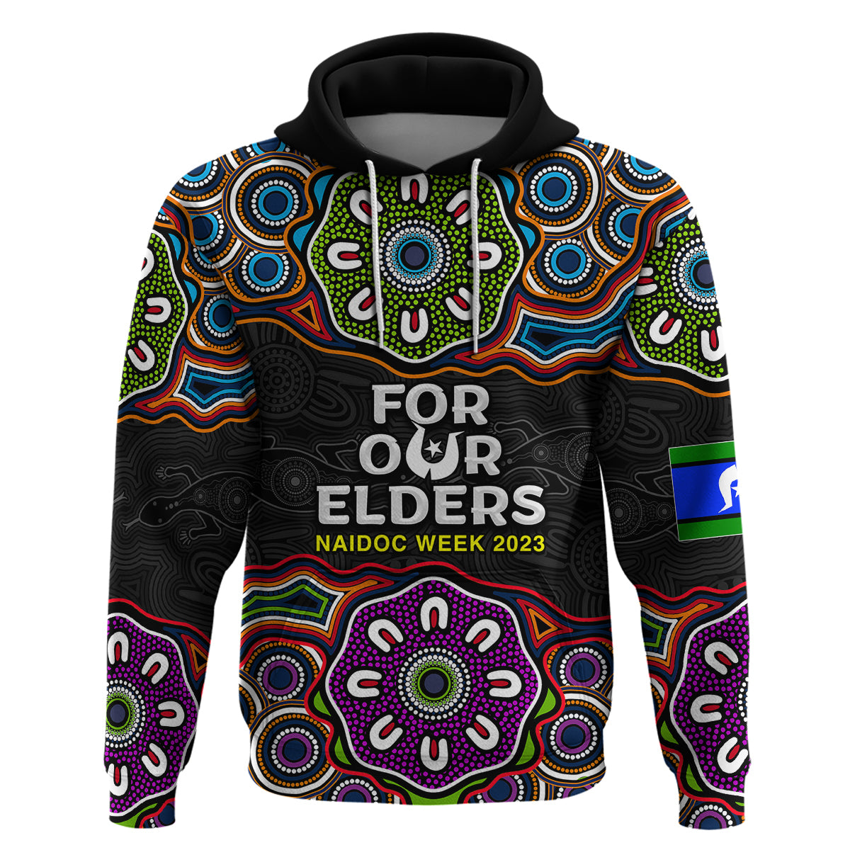 NAIDOC 2023 Hoodie Aboriginal Tribal Coloful LT6 - Vibe Hoodie Shop