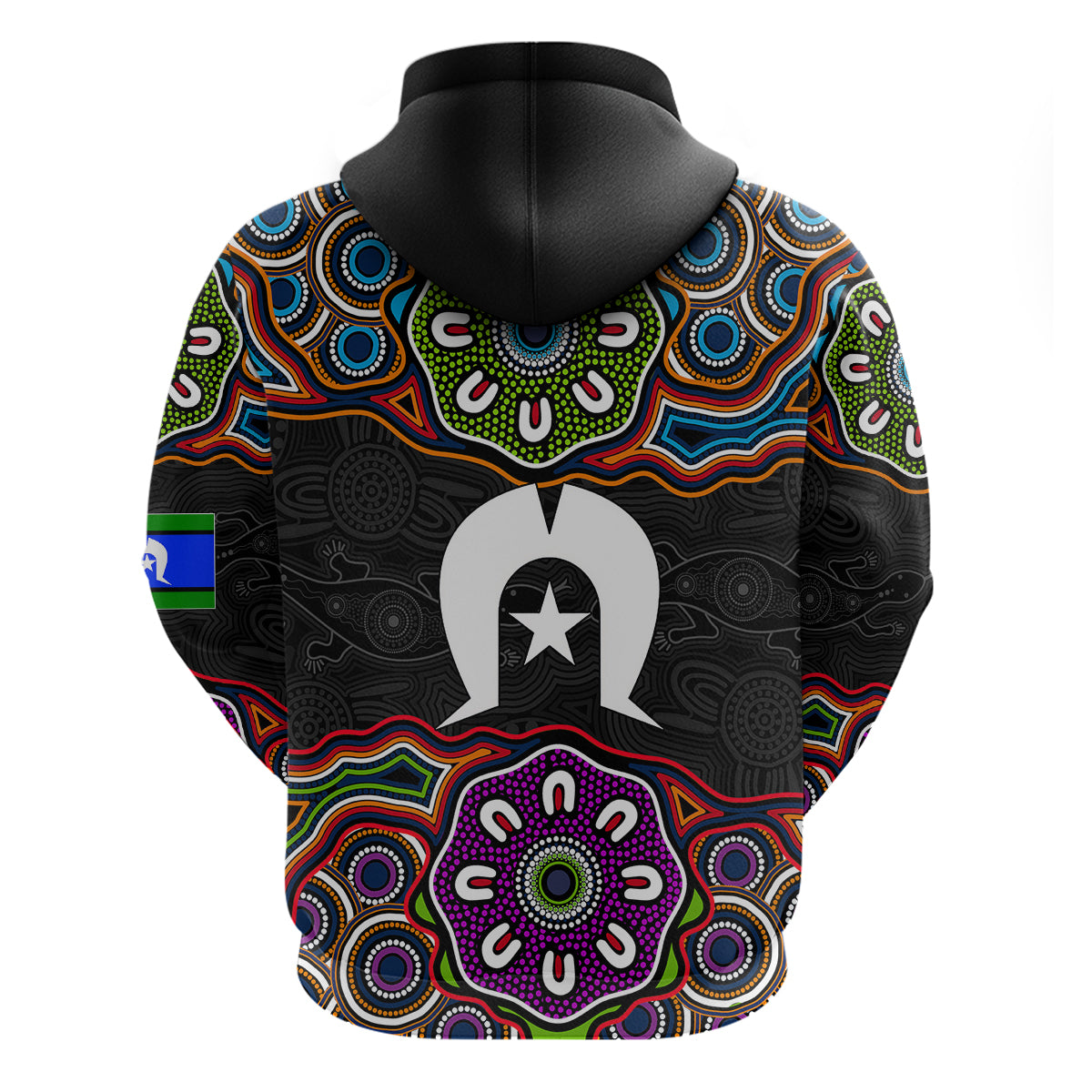 NAIDOC 2023 Hoodie Aboriginal Tribal Coloful LT6 - Vibe Hoodie Shop