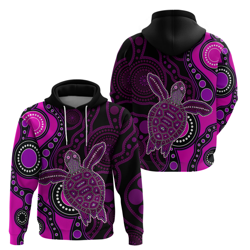 Aboriginal Turtle Hoodie Pink Style LT6 - Vibe Hoodie Shop