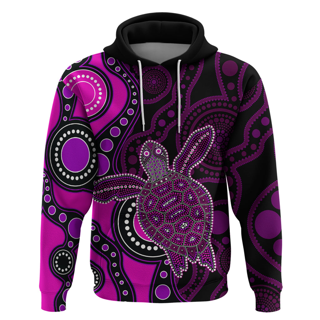 Aboriginal Turtle Hoodie Pink Style LT6 - Vibe Hoodie Shop