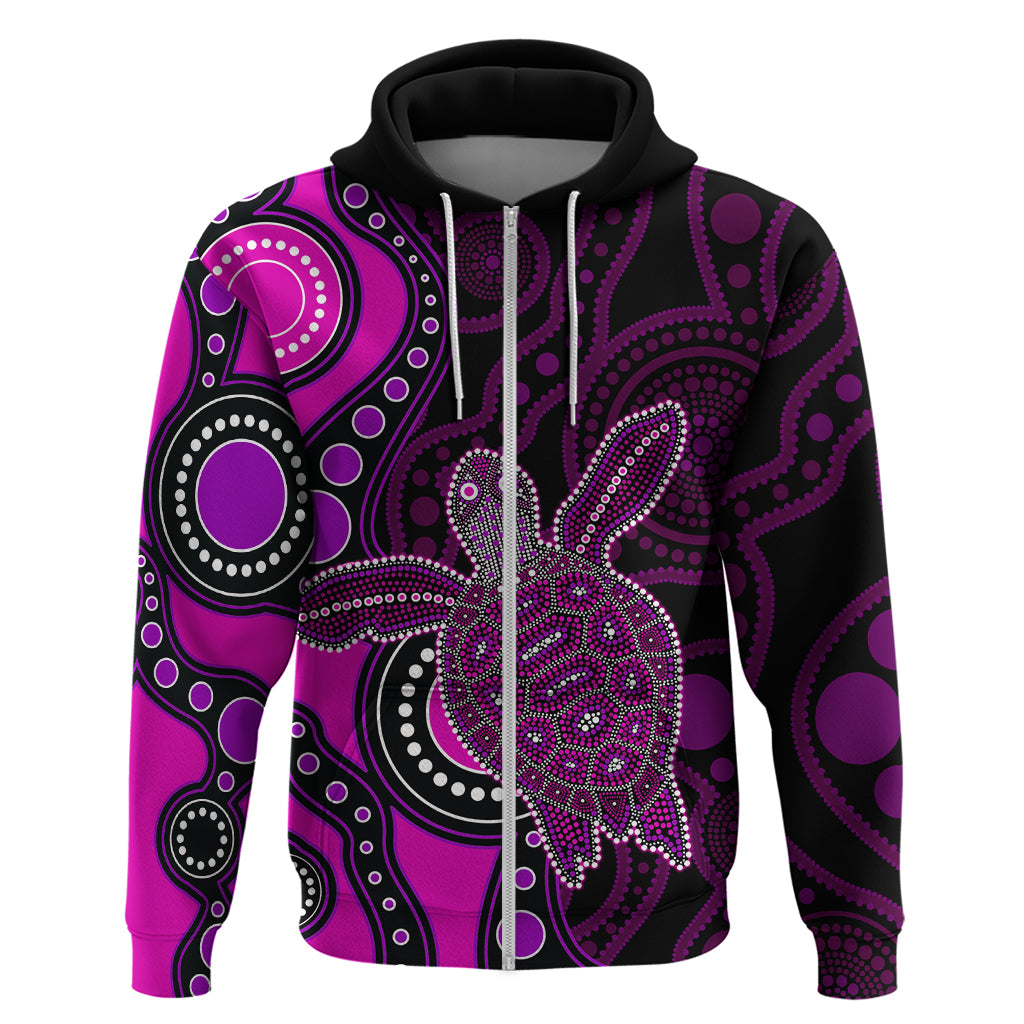Aboriginal Turtle Hoodie Pink Style LT6 - Vibe Hoodie Shop