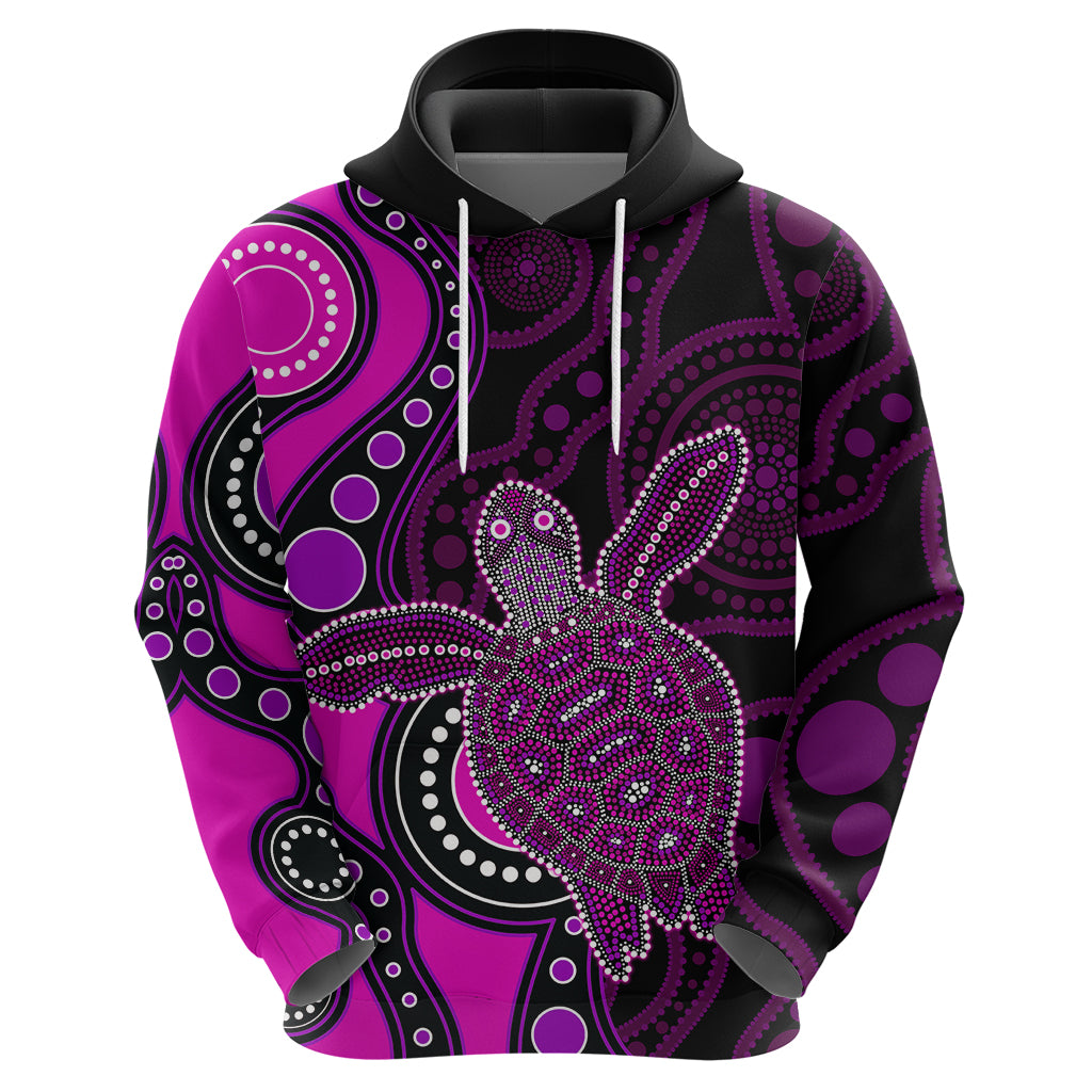 Aboriginal Turtle Hoodie Pink Style LT6 - Vibe Hoodie Shop