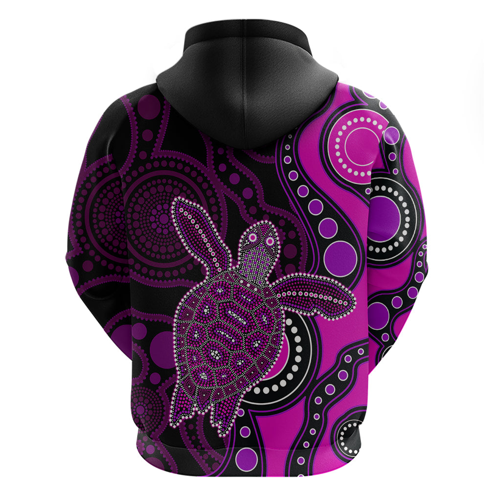Aboriginal Turtle Hoodie Pink Style LT6 - Vibe Hoodie Shop