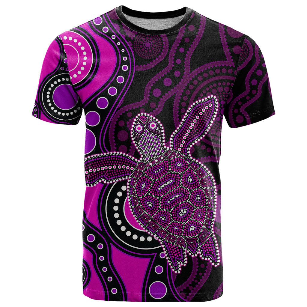 Aboriginal Turtle T Shirt Pink Style - Vibe Hoodie Shop