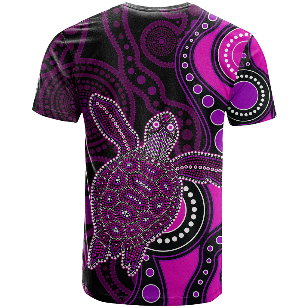 Aboriginal Turtle T Shirt Pink Style - Vibe Hoodie Shop