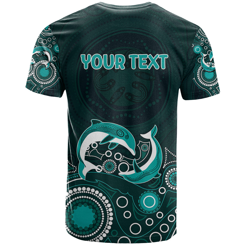 Australia Aboriginal T Shirt Dolphin Green - Vibe Hoodie Shop