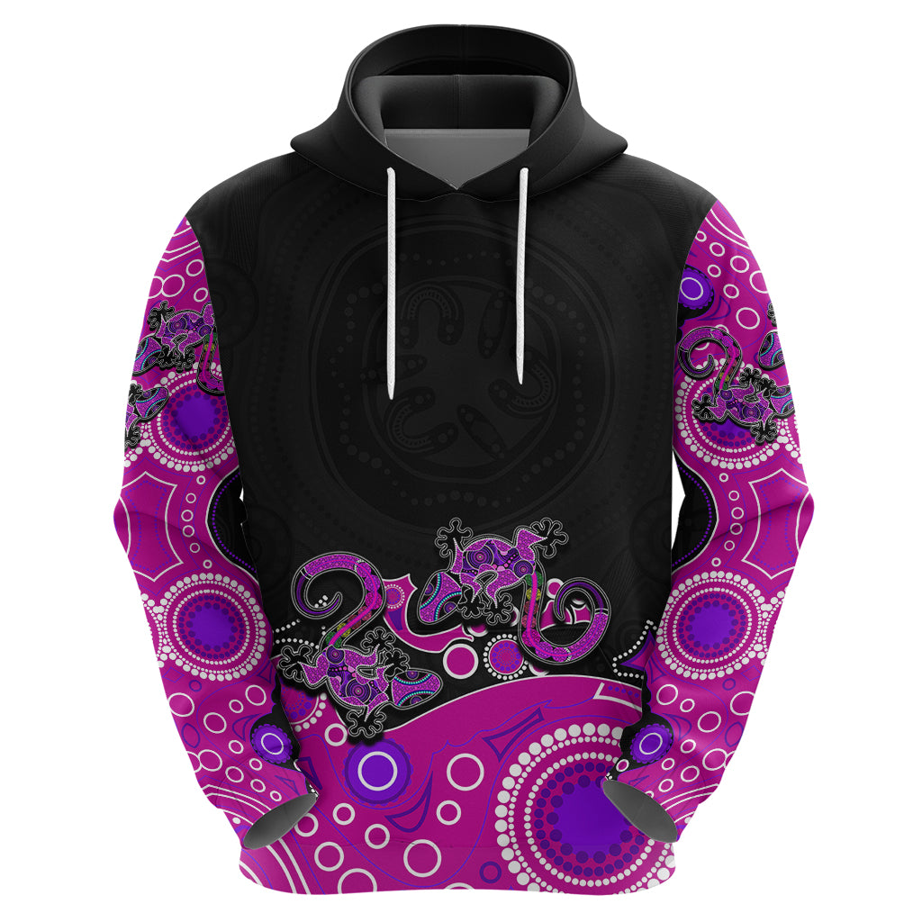 (Custom Personalised) Australia Aboriginal Hoodie Lizard Pink LT6 - Vibe Hoodie Shop