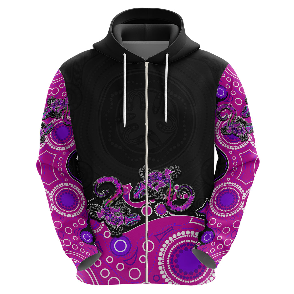 (Custom Personalised) Australia Aboriginal Hoodie Lizard Pink LT6 - Vibe Hoodie Shop