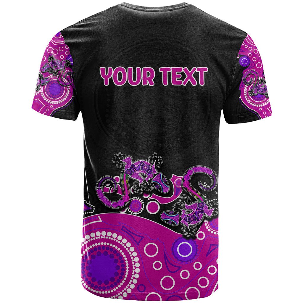 Australia Aboriginal T Shirt Lizard Pink - Vibe Hoodie Shop