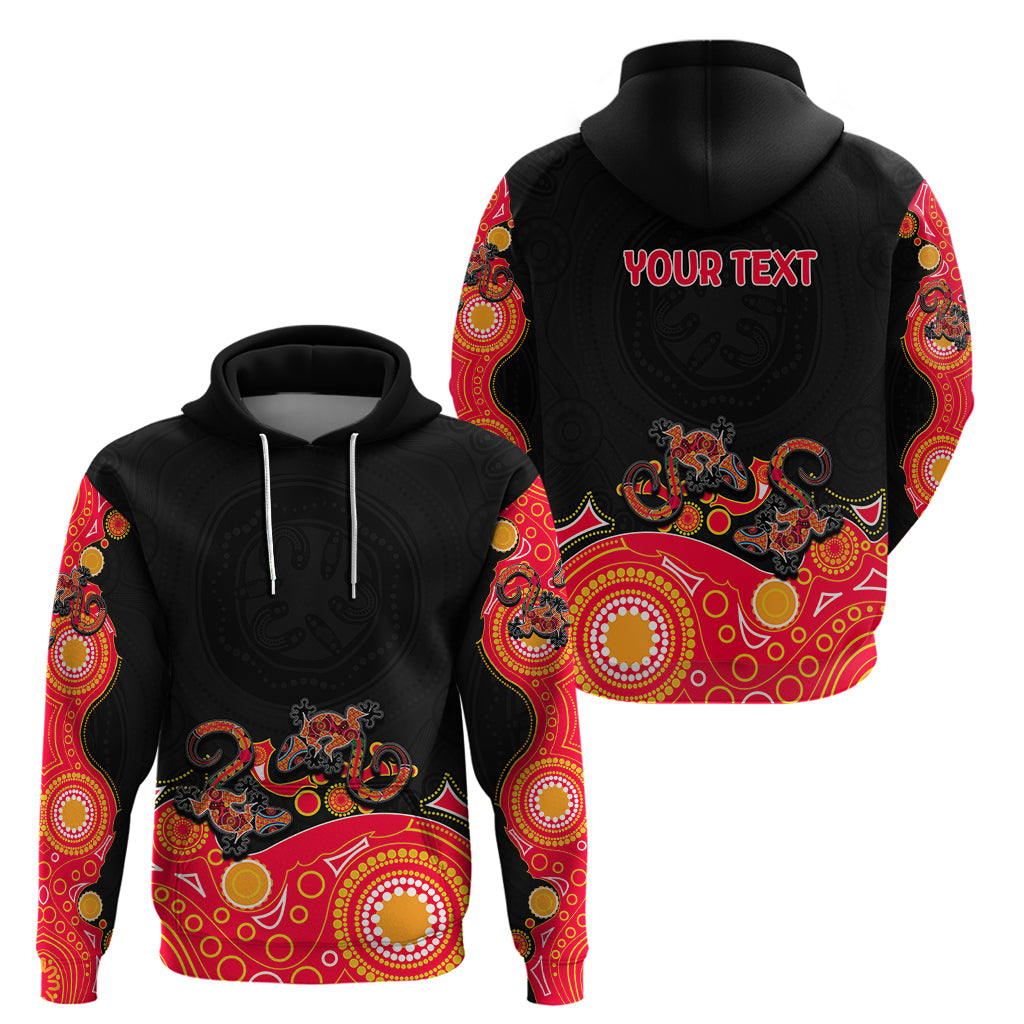 Australia Aboriginal Hoodie Lizard Red LT6 - Vibe Hoodie Shop