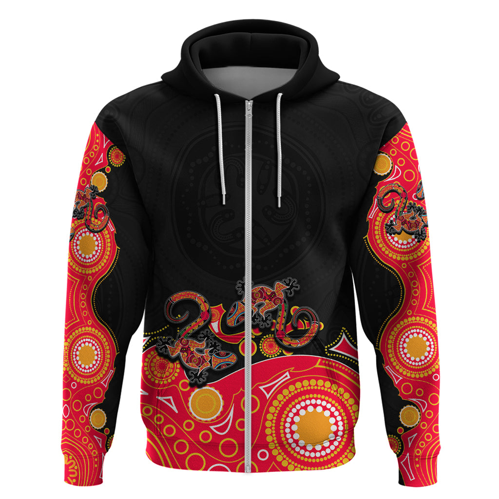 Australia Aboriginal Hoodie Lizard Red LT6 - Vibe Hoodie Shop